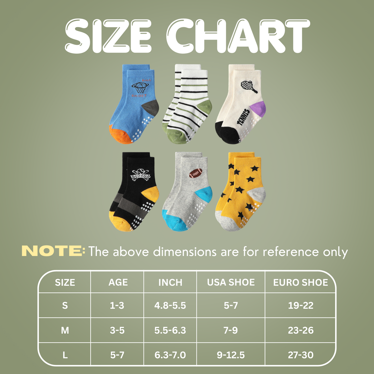 Non Slip Cotton Kids Toddler Ankle Socks with Gripper 12 Pairs Socks for Boys Girls Baby Socks for 3-5 Years